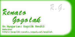 renato gogolak business card
